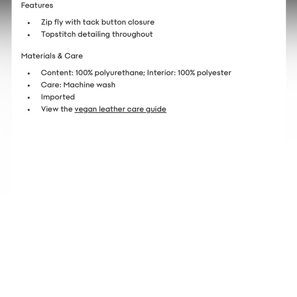 Melina Vegan leather Pants- Wilfred- Aritzia - Picture 14 of 15